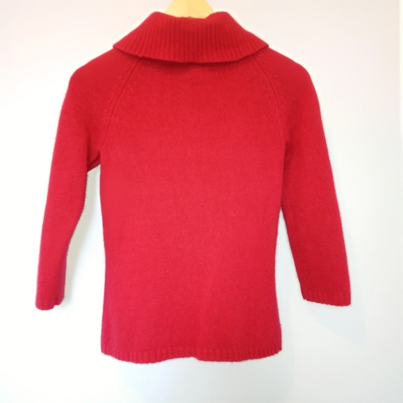 PETITE women's turtle neck long sleeve sweater - Picture 4 of 6